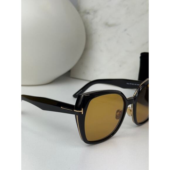 NEW Tom Ford TF1223 Plum Black Yellow Tint Sunglasses $600 main image 8